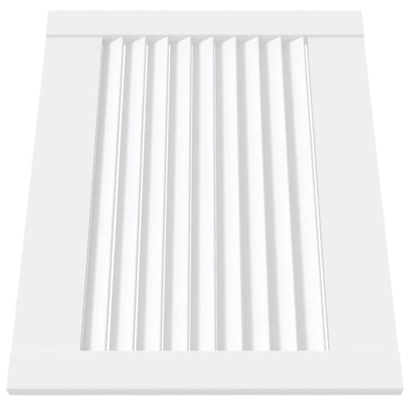 vidaXL Skåpluckor lamelldesign 4 st vit 39,5x49,4 cm massiv furu