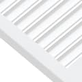 Miniatyrbilde 5 av 7: vidaXL Skapdør lamelldesign hvit 39,5x39,4 cm heltre furu