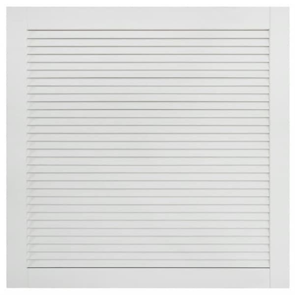 vidaXL Skapdør lamelldesign hvit 39,5x39,4 cm heltre furu
