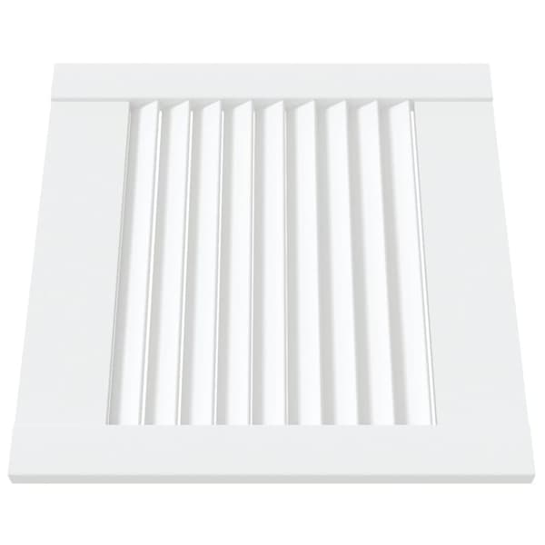 vidaXL Skåpluckor lamelldesign 2 st vit 39,5x39,4 cm massiv furu