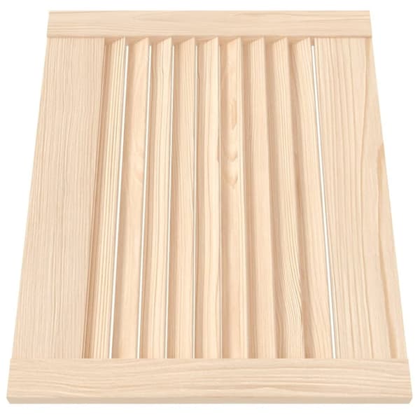 vidaXL Skåpluckor lamelldesign 2 st 39,5x49,4 cm massiv furu