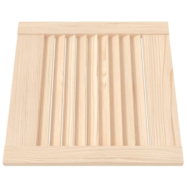 vidaXL Skåpluckor lamelldesign 2 st 39,5x39,4 cm massiv furu
