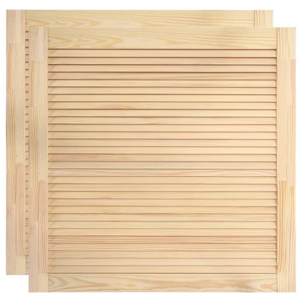 vidaXL Skåpluckor lamelldesign 2 st 39,5x39,4 cm massiv furu