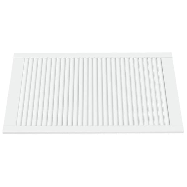 vidaXL Skåpluckor lamelldesign 2 st vit 99,3x59,4 cm massiv furu