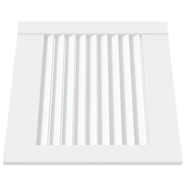 vidaXL Skåpluckor lamelldesign 4 st vit 39,5x39,4 cm massiv furu