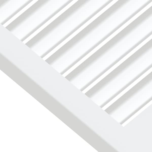vidaXL Skåpluckor lamelldesign 4 st vit 39,5x39,4 cm massiv furu