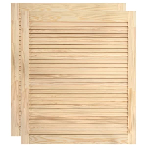 vidaXL Skåpluckor lamelldesign 2 st 69x59,4 cm massiv furu