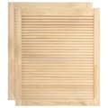 Miniatyrbild 1 av 7: vidaXL Skåpluckor lamelldesign 2 st 69x59,4 cm massiv furu