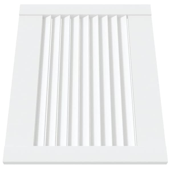 vidaXL Skåpluckor lamelldesign 2 st vit 39,5x49,4 cm massiv furu
