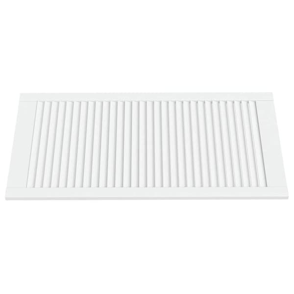 vidaXL Skåpluckor lamelldesign 2 st vit 99,3x49,4 cm massiv furu