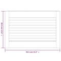 Miniatyrbild 7 av 7: vidaXL Skåpluckor lamelldesign 2 st 39,5x59,4 cm massiv furu