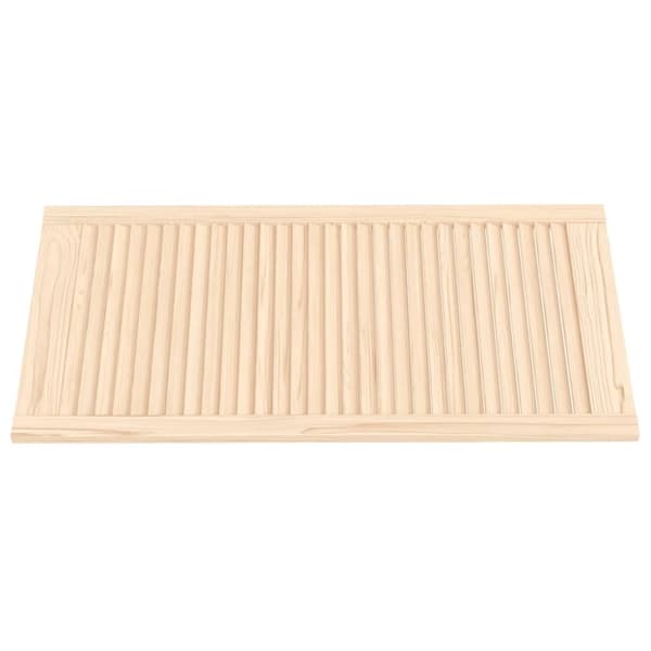 vidaXL Skåpluckor lamelldesign 2 st 99,3x49,4 cm massiv furu