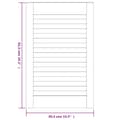 Miniatyrbild 7 av 7: vidaXL Skåpluckor lamelldesign 4 st vit 61,5x39,4 cm massiv furu