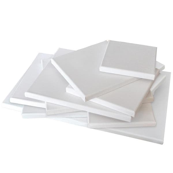 10-Pack - Canvastavla 40x30 cm - Tavla / Målarduk - Canvas Vit