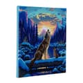 Miniatyrbild 2 av 2: Crystal Art Wolf Rhinestone Diamantmålning 30cm - DIAMANTKIT - Fyrkantig - Samtida - Djur