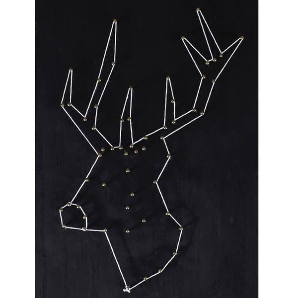 String Art Box - Blackboard Deer wire art 30 x 22 cm