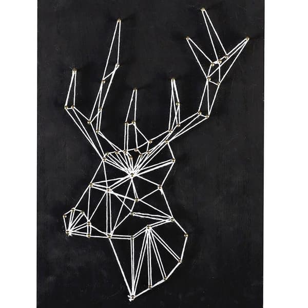 String Art Box - Blackboard Deer wire art 30 x 22 cm