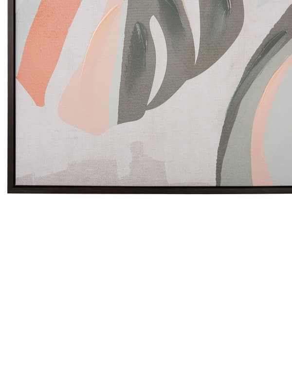Veggbilde Flerfarget Polyester MDF 93 x 63 cm Monsterablad Dekorasjon Tilbehør Veggkunst Moderne Boho