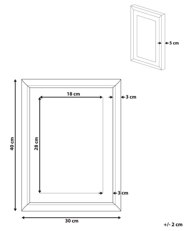 Innrammet veggbilde Rosa Messingramme 30 x 40 cm Lamamotiv Passepartout Bohemsk stil Barnerom Veggdekorasjon