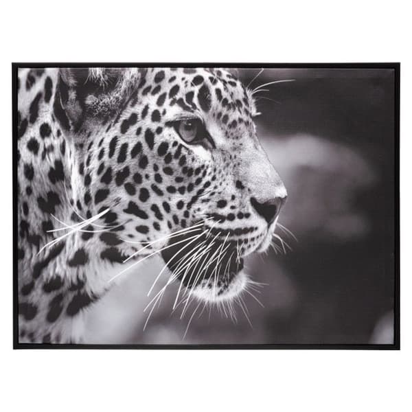 Tryckt och inramat duk "Leopard" 58 x 78 cm Atmosphera