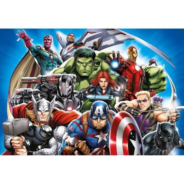 Poster i non-woven - MARVEL - Avengers - 10 karaktärer - 160 cm x 110 cm