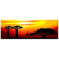 Miniatyrbild 2 av 3: Panoramisk metallmålning Fascination Afrika 60 x 20 cm