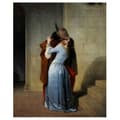 Miniatyrbild 1 av 4: Legendarte - Målning, tryck på duk - Kyssen Francesco Hayez cm. 60x75
