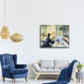 Miniatyrbild 3 av 4: Legendarte - Målning, tryck på duk - Lunch vid floden Pierre Auguste Renoir cm. 50x60