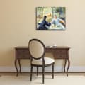 Miniatyrbild 2 av 4: Legendarte - Målning, tryck på duk - Lunch vid floden Pierre Auguste Renoir cm. 50x60
