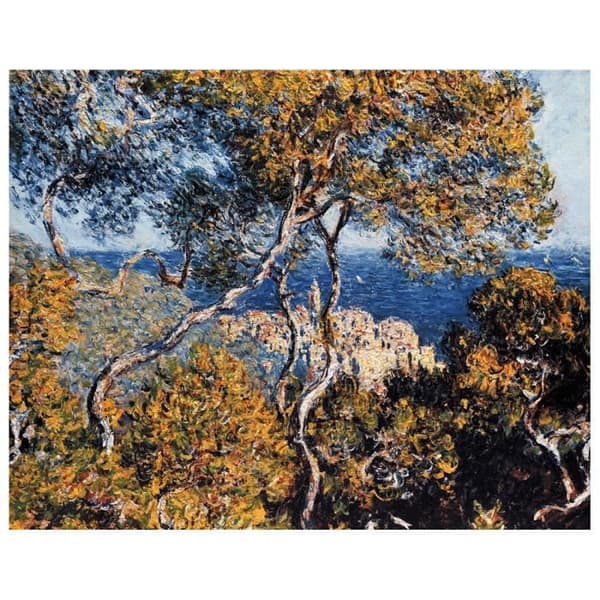 Legendarte - Målning, tryck på duk - Bordighera Claude Monet cm. 80x100