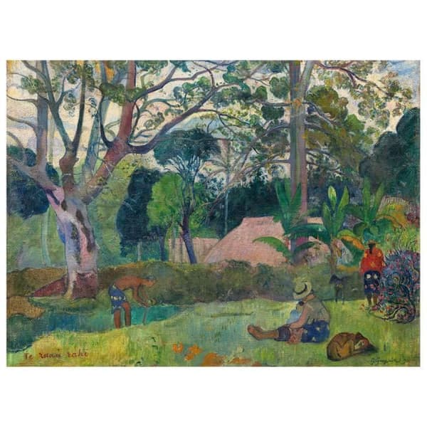 Legendarte - Målning, Canvastavla - Det stora trädet (Te Raau Rahi) Paul Gauguin cm. 60x80