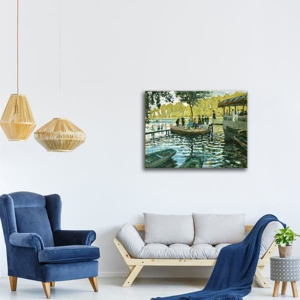 Legendarte - Målning, Canvastavla - La GrenouillÃ¨re Claude Monet cm. 80x100