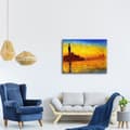 Miniatyrbild 3 av 4: Legendarte - Målning, Tryck på duk - Stjärnklar natt Vincent Van Gogh cm. 40x50