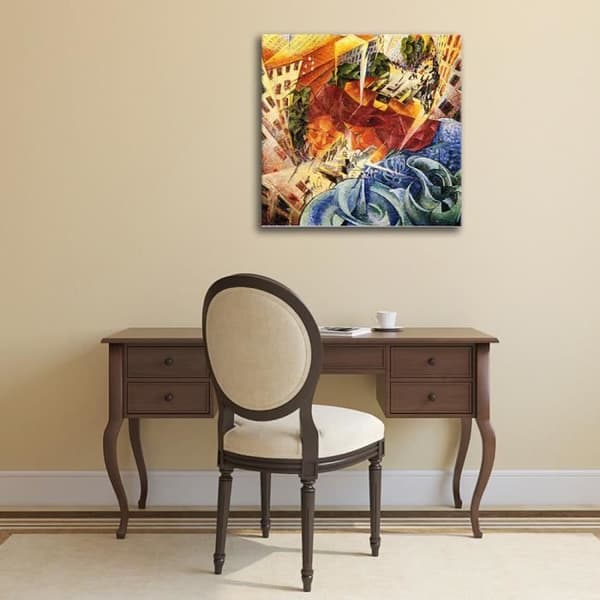 Legendarte - Målning, tryck på duk - Samtidiga visioner - Umberto Boccioni cm. 60x60