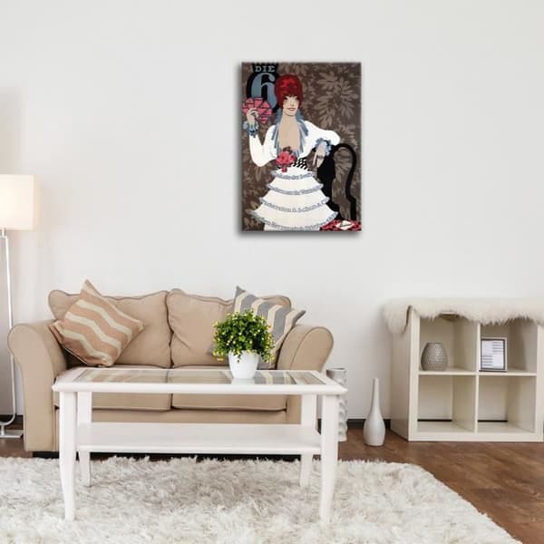 Legendarte - Målning, Print On Canvas - Die 6 Ad - Max Schwarzer cm. 40x60