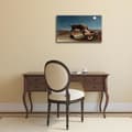 Miniatyrbild 2 av 4: Legendarte - Målning, Tryck på duk - Den sovande bohemen Henri Rousseau cm. 50x80