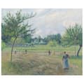 Miniatyrbild 1 av 4: Legendarte - Målning, tryck på duk - Höskörden i Éragny Camille Pissarro cm. 50x60