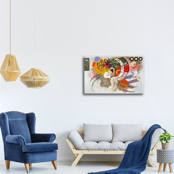 Legendarte - Målning, Tryck på duk - Dominant Curve Wassily Kandinsky cm. 60x90