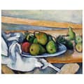 Miniatyrbild 1 av 4: Legendarte - Målning, tryck på duk - Stilleben med päron Paul Cézanne cm. 80x100