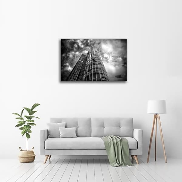 Legendarte - Målning, Tryck på duk - Himlen bakom molnen cm. 60x90