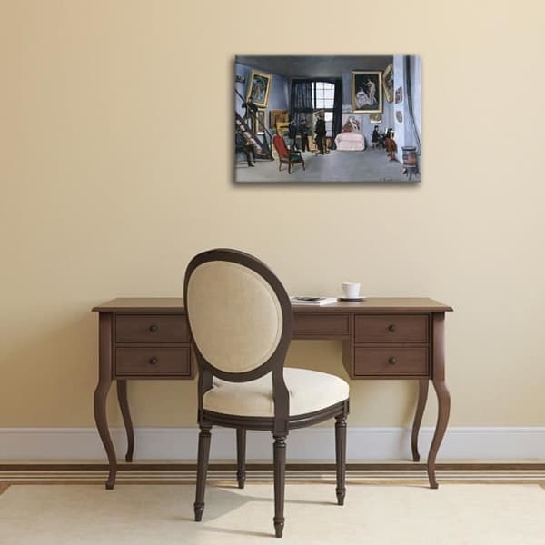 Legendarte - Målning, tryck på duk - L'Atelier de la Rue De la Condamine Frédéric Bazille cm. 50x80