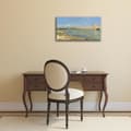 Miniatyrbild 2 av 4: Legendarte - Målning, tryck på duk - Aigues-Mortes vallar Frédéric Bazille cm. 50x90