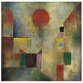 Miniatyrbild 1 av 4: Legendarte - Målning, tryck på duk - Röd ballong Paul Klee cm. 60x60