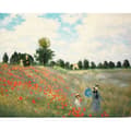 Miniatyrbild 1 av 4: Legendarte Målning av Claude Monet - Vallfälten, Digitalt Tryck på Lärduk, cm. 80x100, Flerfärgad - P-182
