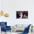 Miniatyrbild 3 av 4: Legendarte - Målning, tryck på duk - Ung flicka vid pianot Paul Cézanne cm. 60x90