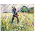 Miniatyrbild 1 av 4: Legendarte - Målning, Tryck på duk - Hösladd Edvard Munch cm. 50x60