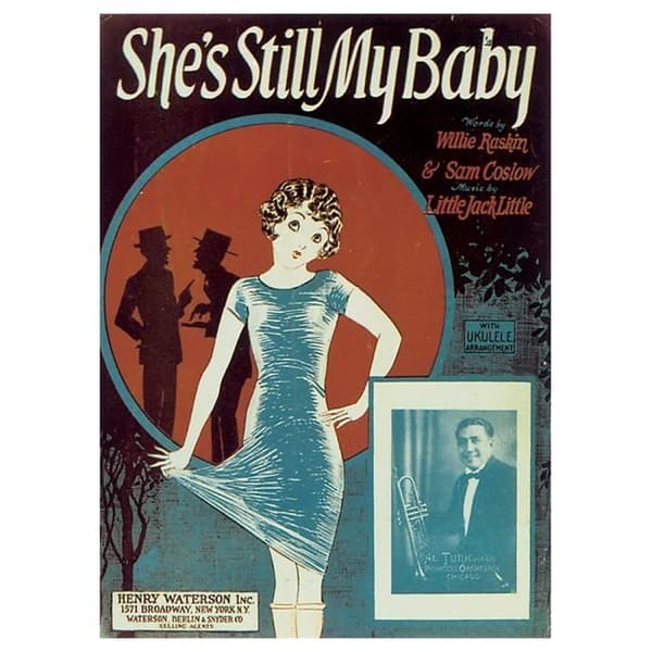 Legendarte - She'S Still My Baby Vintage Music Cover - Målning, Canvastryck cm. 50x70