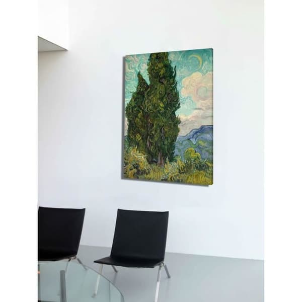 Tavla, Canvastryck - Cypress - Väggdekoration - 60x80cm