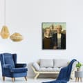 Miniatyrbild 3 av 4: Legendarte - Målning, Tryck på duk - Amerikansk gotik - Grant Wood cm. 60x90