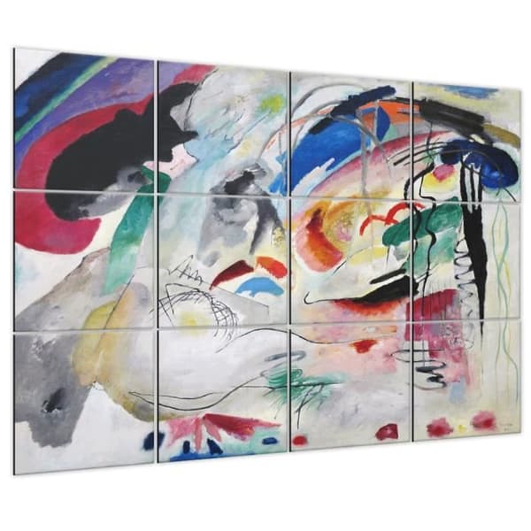Legendarte - Improvisation Multi Panel Painting - Wassily Kandinsky cm. 150x200 (12 paneler)